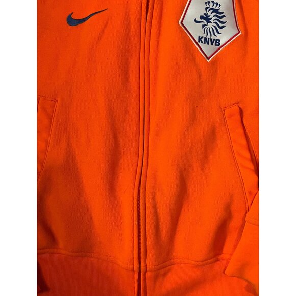 Netherlands KNVB Orange Full-Zip Nike Soccer Jacket Small TRACK JACKET 2008-2009 - Picture 2 of 6